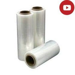 FILM STRECH: 23 micras espesor,  50 cm ancho o alto x 500 Mtrs.  Peso 4.5 kg