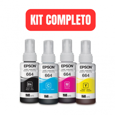 Lleve Kit Completo Refill Epson 664